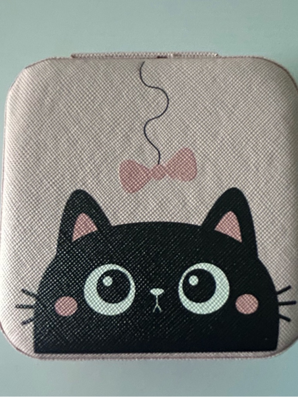 Compact Pink Travel Jewelry Organizer Case - Picture 2 of 3